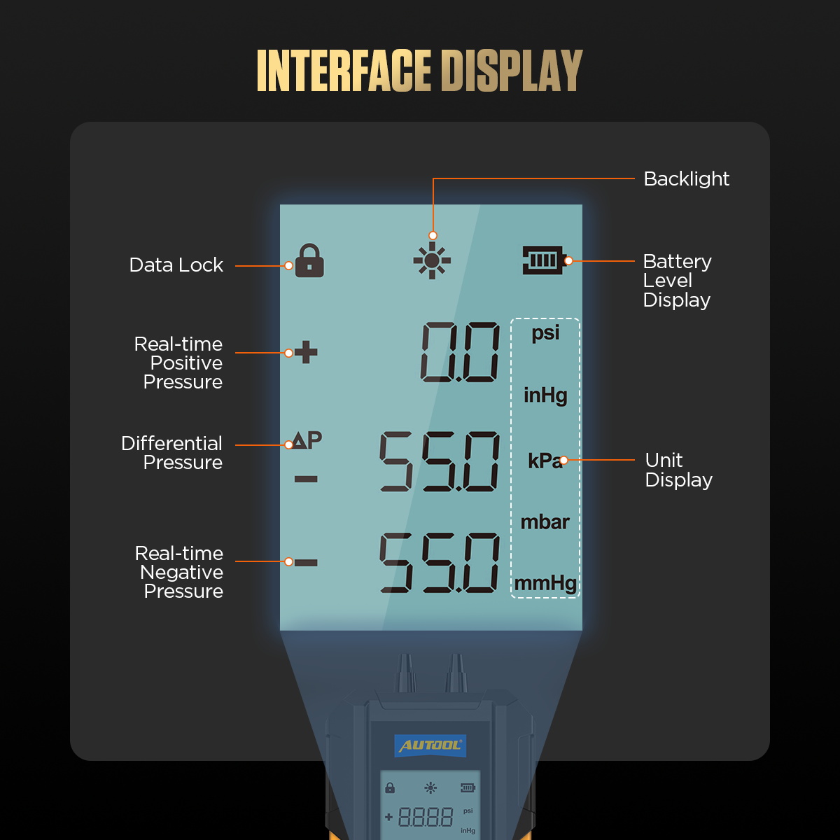 AUTOOL New Product Release | PT503 Mini Differential Pressure Gauge – image 7