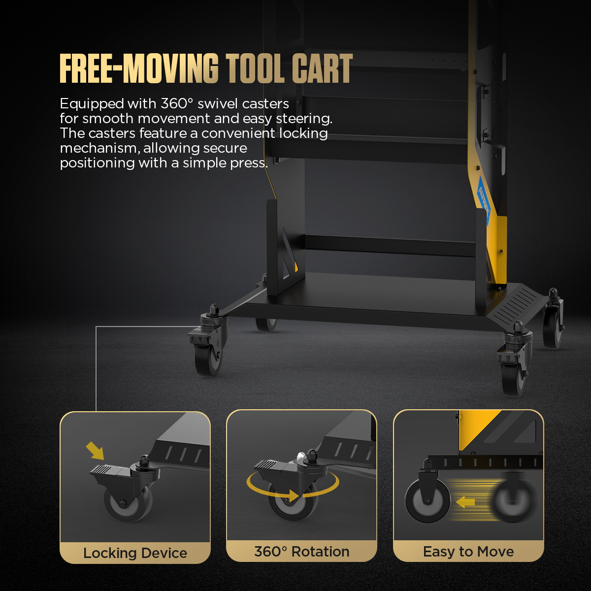AUTOOL New Product Release | T22 Rolling Utility Cart – image 6