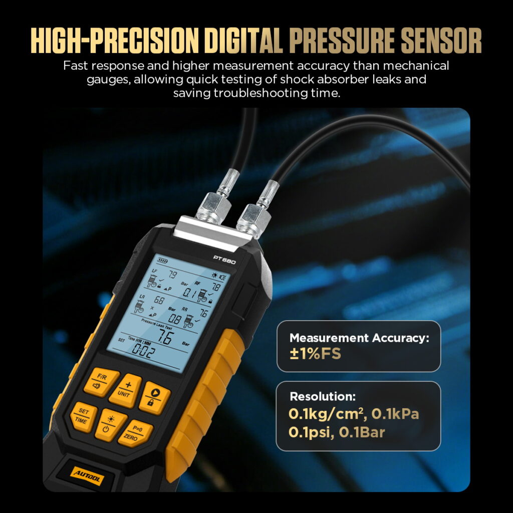 AUTOOL New Product Release | PT680 Air Suspension Pressure Tester – image 3