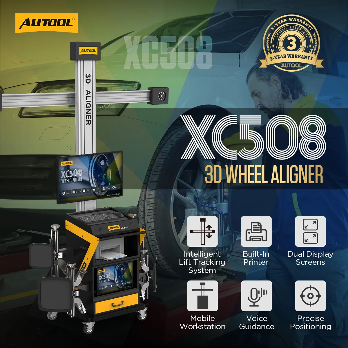 XC508 3D Alignment Wheel Machine – image 2