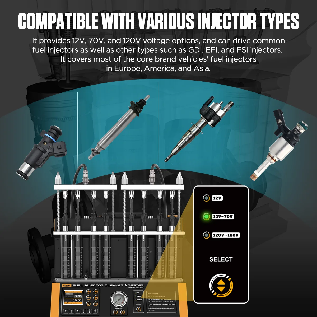 FN608 Fuel Injector Tester & Cleaner – image 7