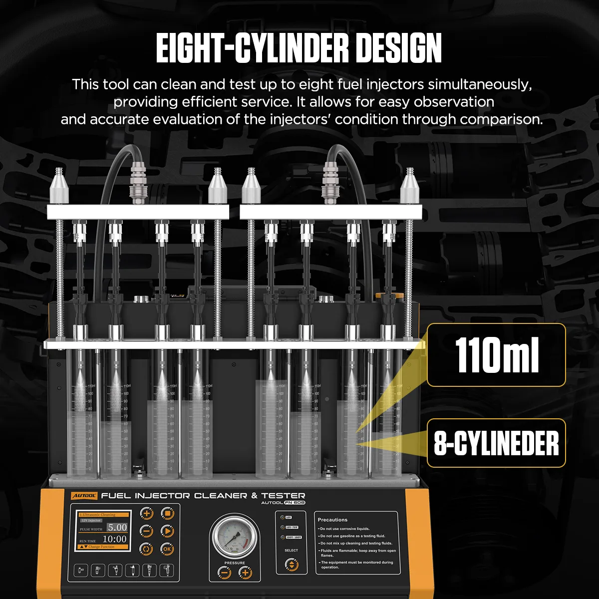 FN608 Fuel Injector Tester & Cleaner – image 9