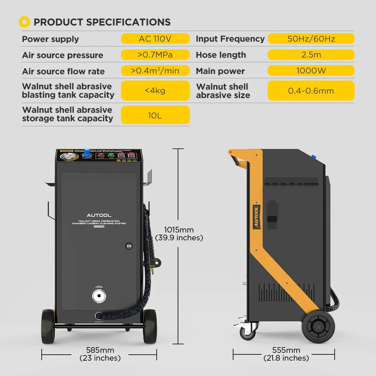 WD816 Walnut Shell Blasting Carbon Cleaner – image 16
