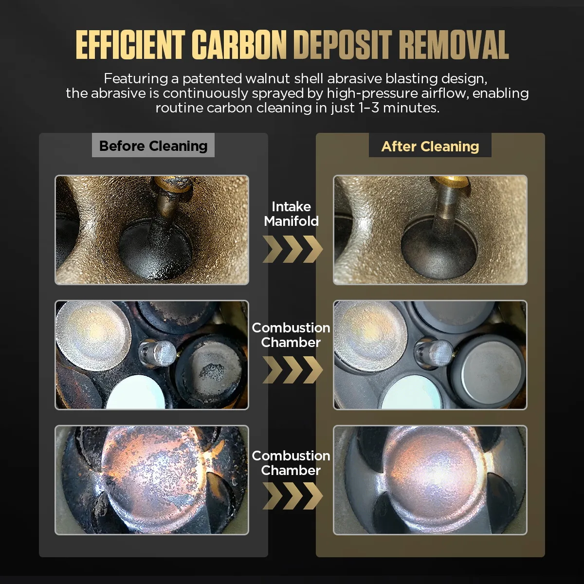 WD816 Walnut Shell Blasting Carbon Cleaner – image 6