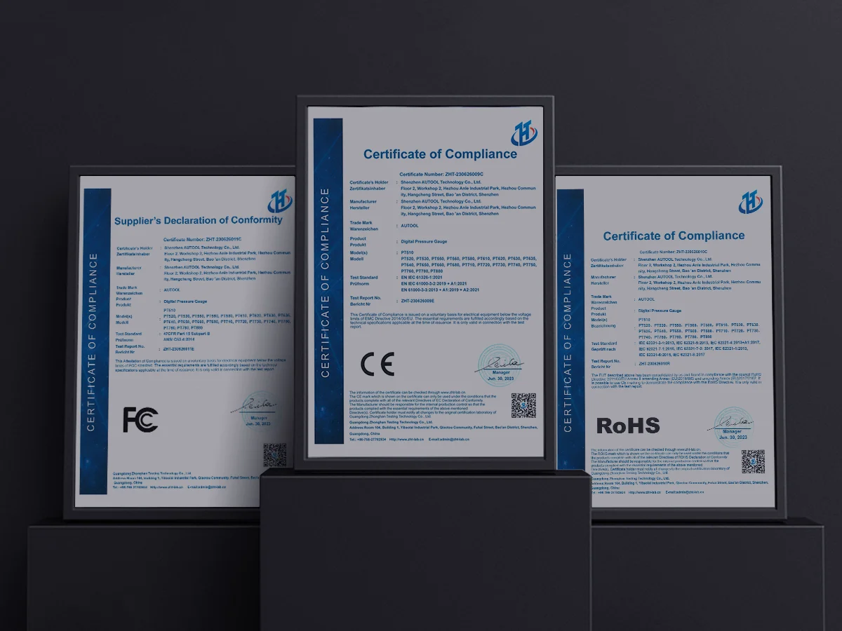 CE, FCC, RoHS Professional Certifications